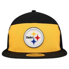 Pittsburgh Steelers New Era Outdoor Split Panel 9FIFTY Snapback Hat - Gold/Black - NFL