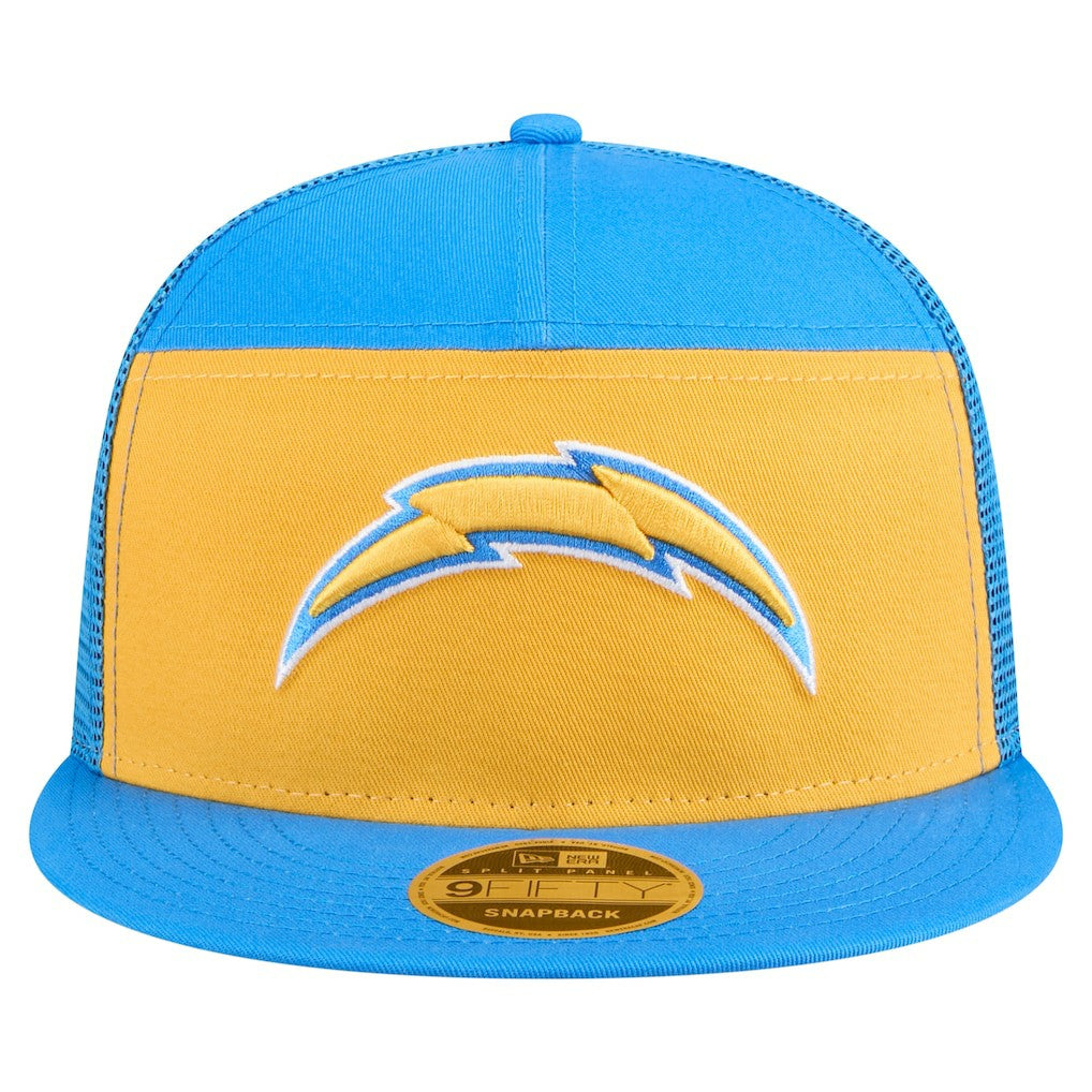 Los Angeles Chargers New Era Outdoor Split Panel 9FIFTY Snapback Hat - Gold/Powder Blue - NFL