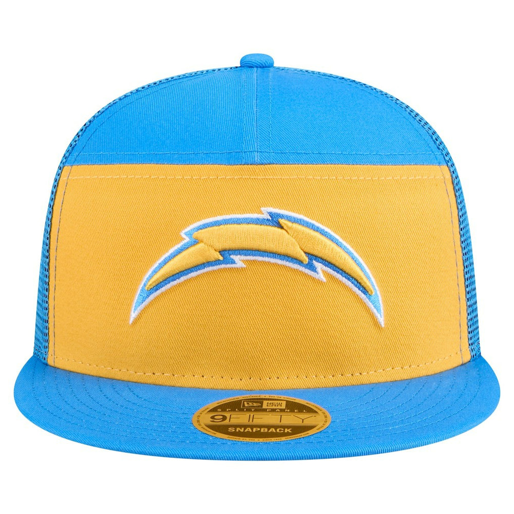 Los Angeles Chargers New Era Outdoor Split Panel 9FIFTY Snapback Hat - Gold/Powder Blue - NFL