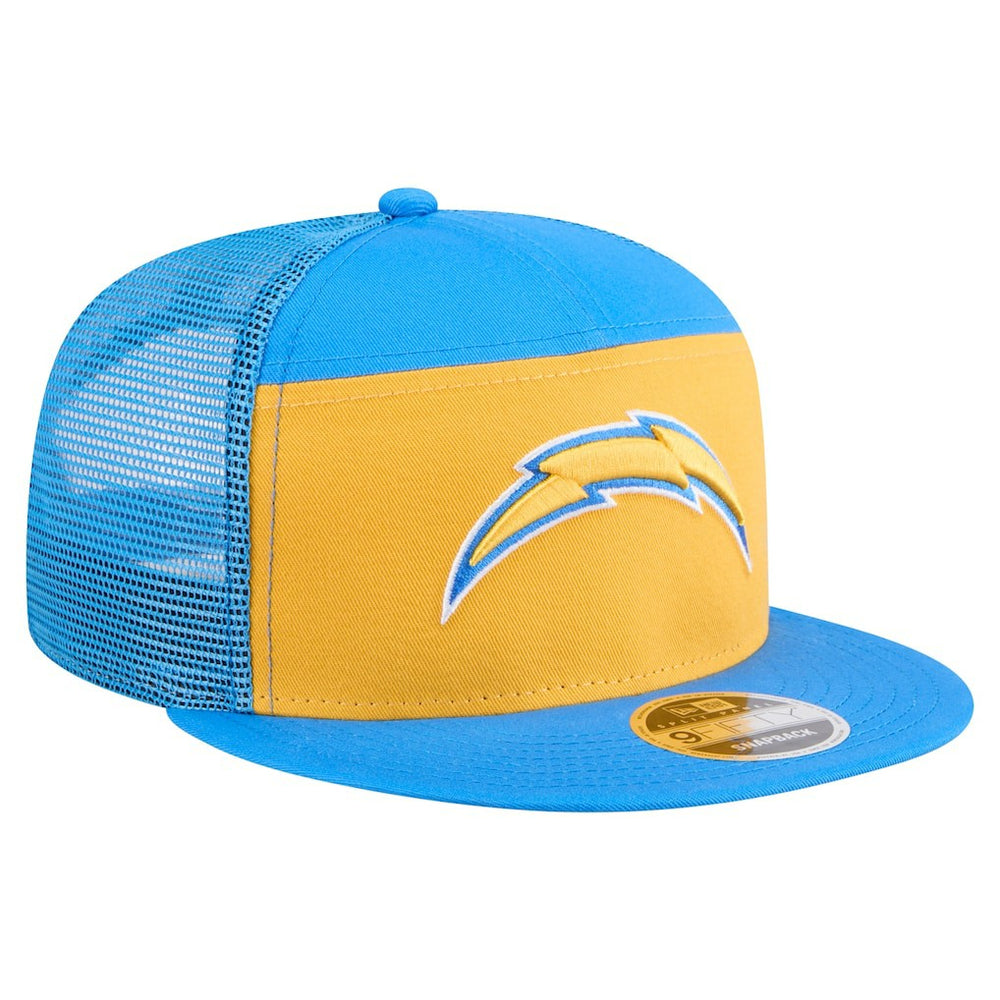 Los Angeles Chargers New Era Outdoor Split Panel 9FIFTY Snapback Hat - Gold/Powder Blue - NFL