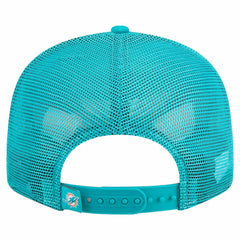 Miami Dolphins New Era Outdoor Split Panel 9FIFTY Snapback Hat - Orange/Aqua - NFL
