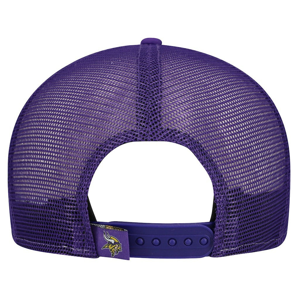 Minnesota Vikings New Era Outdoor Split Panel 9FIFTY Snapback Hat - Gold/Purple - NFL