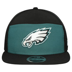 Philadelphia Eagles New Era Outdoor Split Panel 9FIFTY Snapback Hat - Midnight Green/Black - NFL