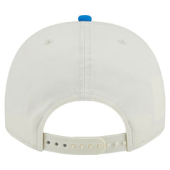 Detroit Lions New Era Chainstitch A-Frame 9FIFTY Adjustable Hat - Cream/Blue - NFL