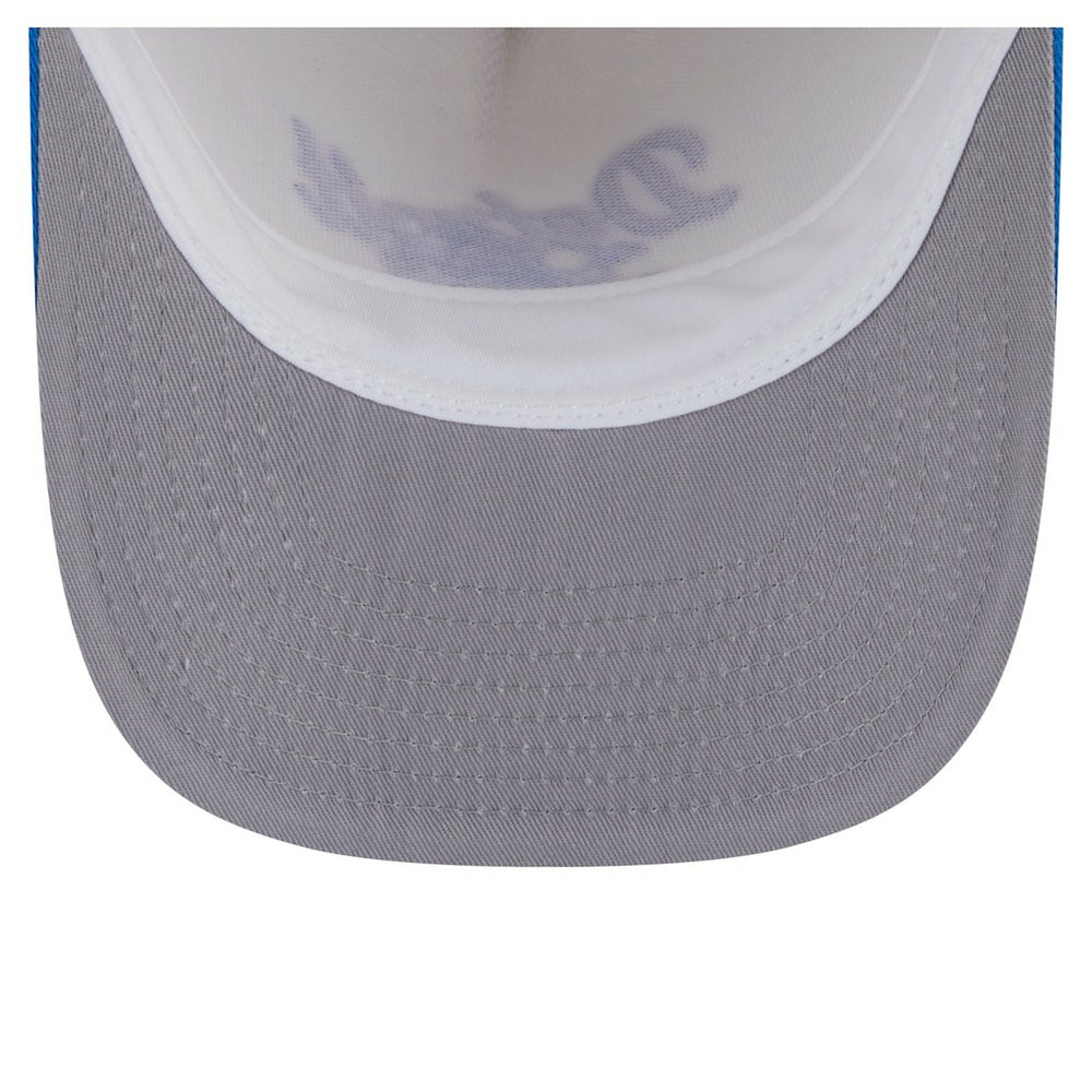 Detroit Lions New Era Chainstitch A-Frame 9FIFTY Adjustable Hat - Cream/Blue - NFL