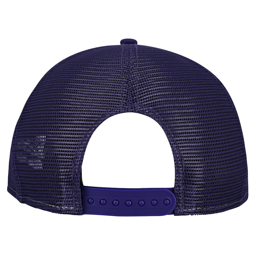 Minnesota Vikings New Era Cutout A-Frame 9FIFTY Snapback Hat - Cream/Purple - NFL