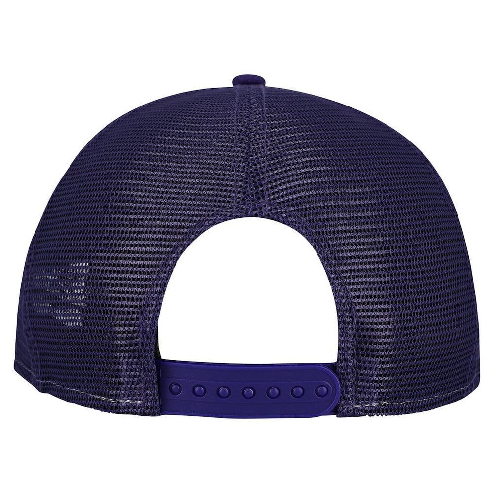Minnesota Vikings New Era Cutout A-Frame 9FIFTY Snapback Hat - Cream/Purple - NFL