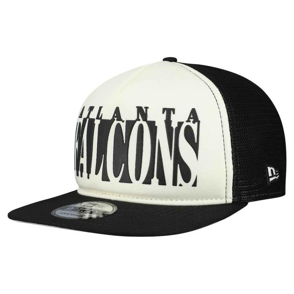 Atlanta Falcons New Era Cutout A-Frame 9FIFTY Snapback Hat - Cream/Black - NFL