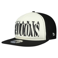 Atlanta Falcons New Era Cutout A-Frame 9FIFTY Snapback Hat - Cream/Black - NFL