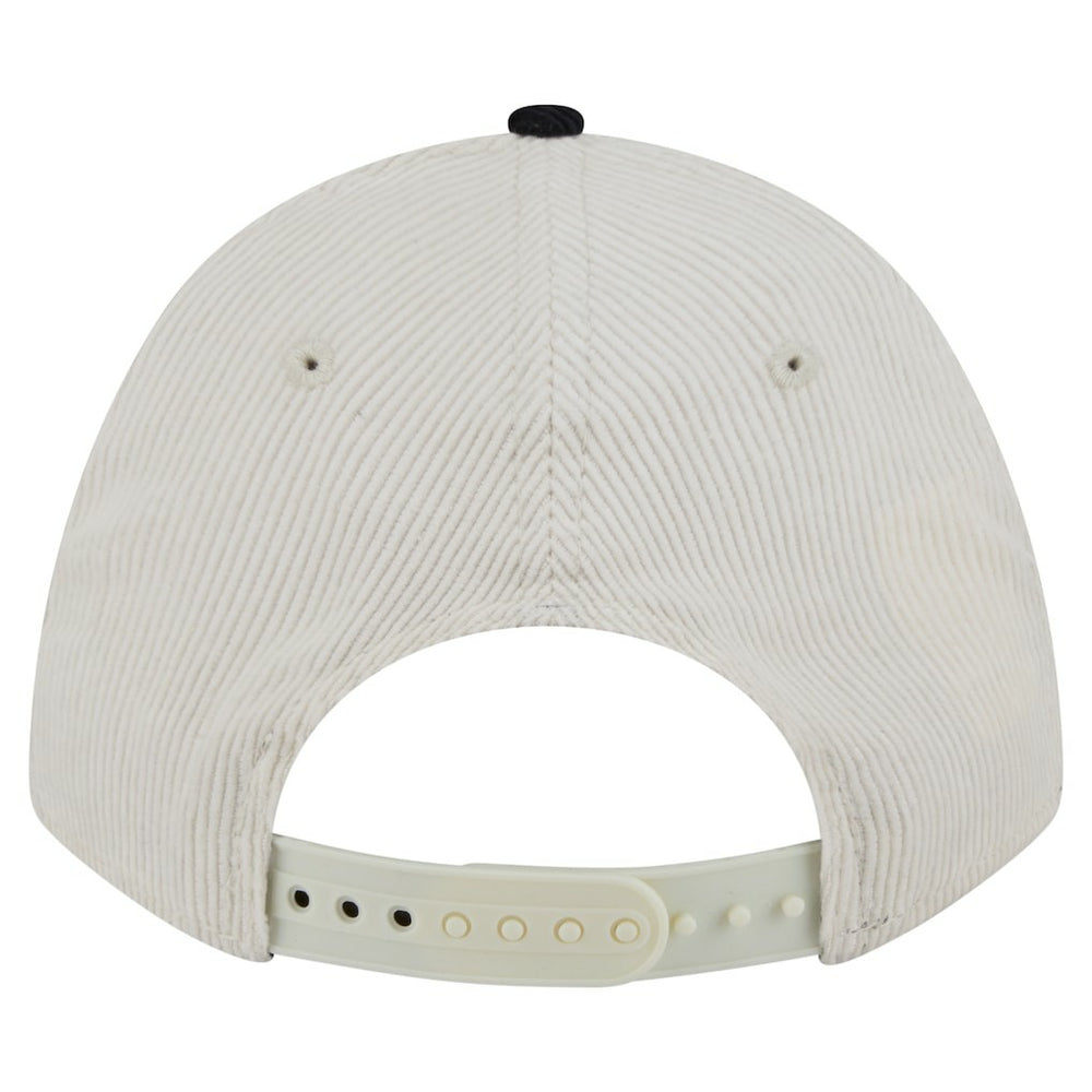 Cincinnati Bengals New Era Head Two-Tone Sided Corduroy 9FORTY A-Frame Adjustable Hat - Cream/Black - NFL