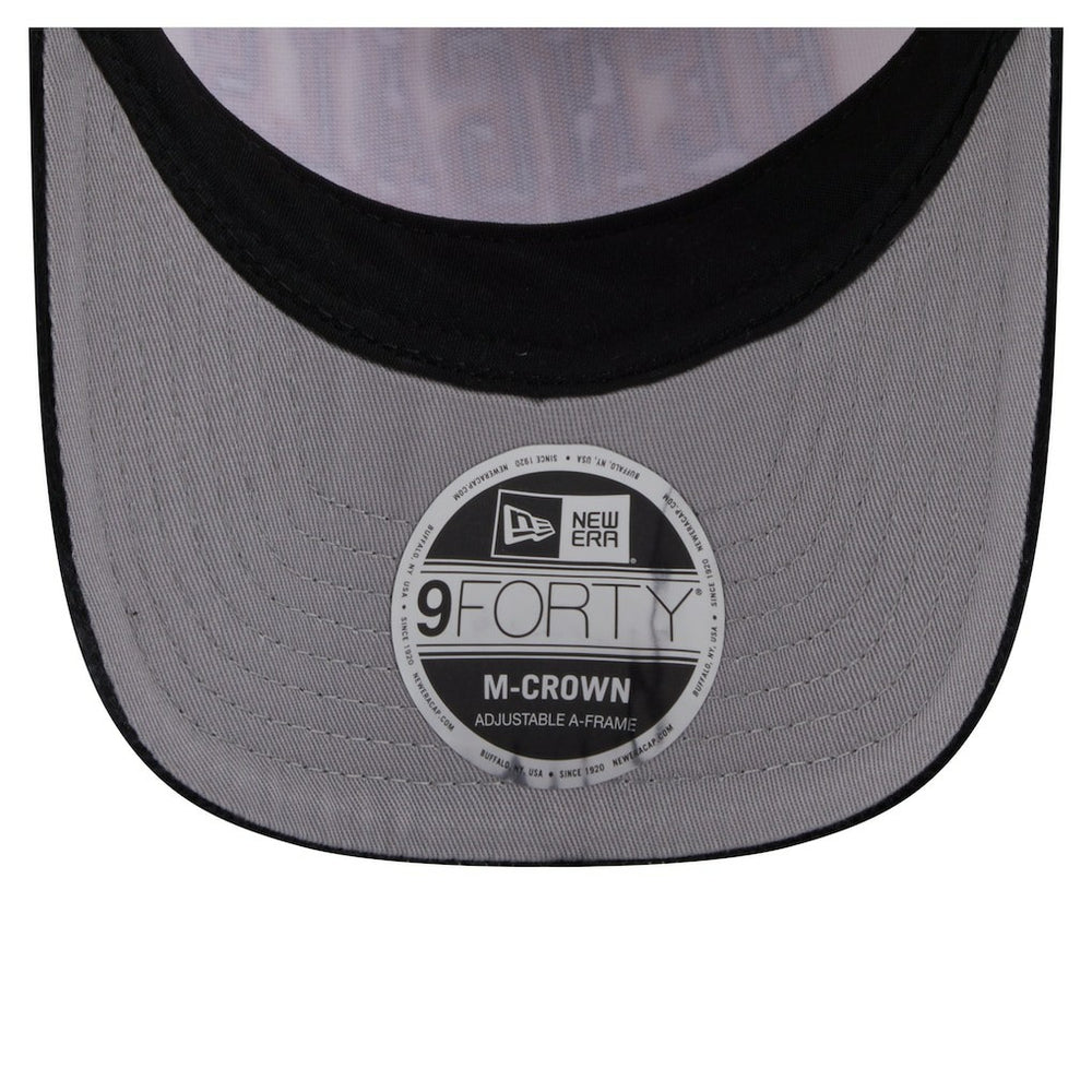 Cincinnati Bengals New Era Head Two-Tone Sided Corduroy 9FORTY A-Frame Adjustable Hat - Cream/Black - NFL