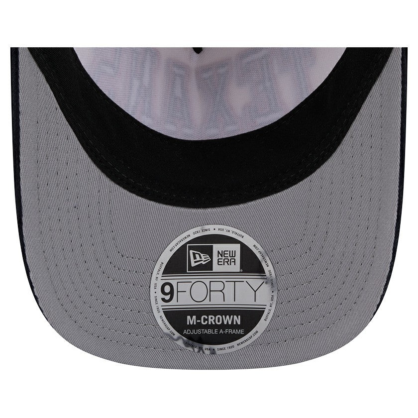 Houston Texans New Era Two-Tone Sided Corduroy 9FORTY A-Frame Adjustable Hat - Cream/Navy - NFL