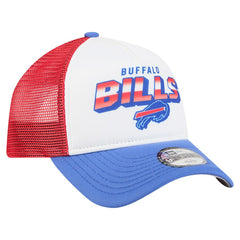 Buffalo Bills New Era Youth Streak 9FORTY A-Frame Adjustable Hat - White/Royal - NFL