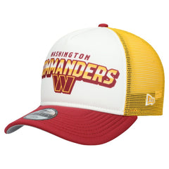 Washington Commanders New Era Youth Streak 9FORTY A-Frame Adjustable Hat - White/Burgundy - NFL