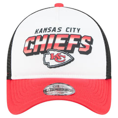 Kansas City Chiefs New Era Youth Streak 9FORTY A-Frame Adjustable Hat - White/Red - NFL