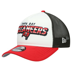 Tampa Bay Buccaneers New Era Youth Streak 9FORTY A-Frame Adjustable Hat - White/Red - NFL
