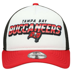 Tampa Bay Buccaneers New Era Youth Streak 9FORTY A-Frame Adjustable Hat - White/Red - NFL