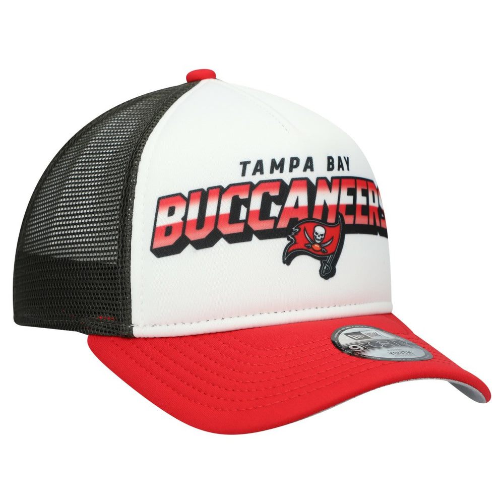 Tampa Bay Buccaneers New Era Youth Streak 9FORTY A-Frame Adjustable Hat - White/Red - NFL