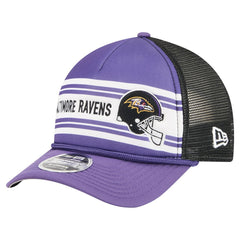 Baltimore Ravens New Era Linear A-Frame 9FORTY Adjustable Hat - Purple - NFL