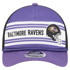 Baltimore Ravens New Era Linear A-Frame 9FORTY Adjustable Hat - Purple - NFL