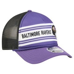 Baltimore Ravens New Era Linear A-Frame 9FORTY Adjustable Hat - Purple - NFL