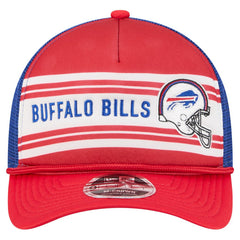Buffalo Bills New Era Linear A-Frame 9FORTY Adjustable Hat - Red - NFL