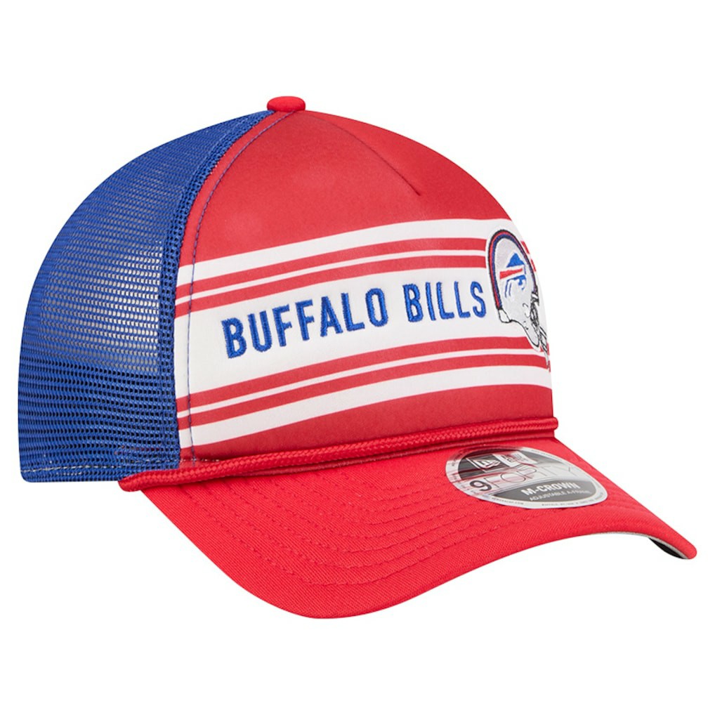 Buffalo Bills New Era Linear A-Frame 9FORTY Adjustable Hat - Red - NFL