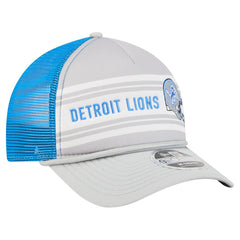 Detroit Lions New Era Linear A-Frame 9FORTY Adjustable Hat - Gray - NFL