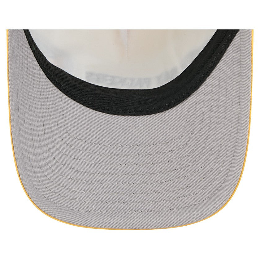Green Bay Packers New Era Linear A-Frame 9FORTY Adjustable Hat - Gold - NFL
