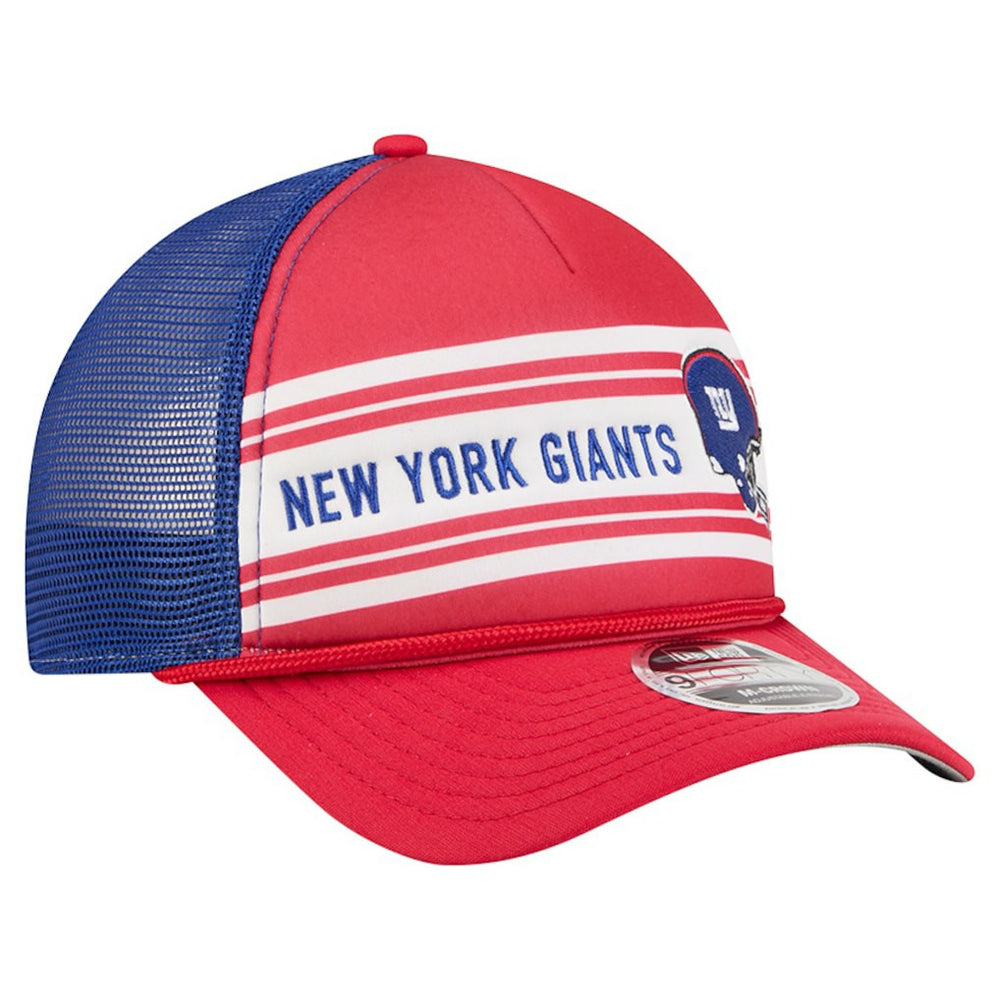 New York Giants New Era Linear A-Frame 9FORTY Adjustable Hat - Red - NFL