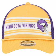 Minnesota Vikings New Era Linear A-Frame 9FORTY Adjustable Hat - Gold - NFL