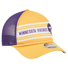 Minnesota Vikings New Era Linear A-Frame 9FORTY Adjustable Hat - Gold - NFL