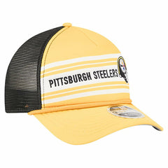 Pittsburgh Steelers New Era Linear A-Frame 9FORTY Adjustable Hat - Gold - NFL