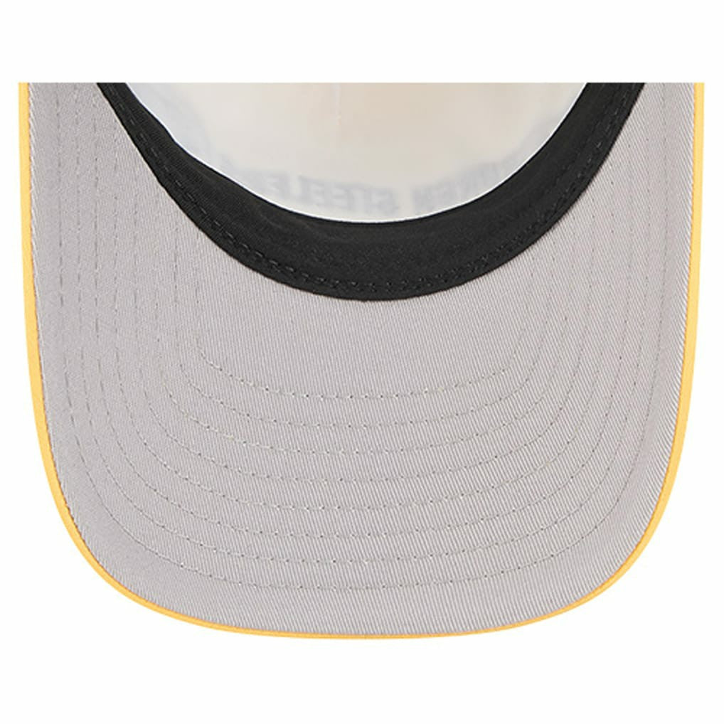 Pittsburgh Steelers New Era Linear A-Frame 9FORTY Adjustable Hat - Gold - NFL