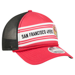 San Francisco 49ers New Era Linear A-Frame 9FORTY Adjustable Hat - Red - NFL