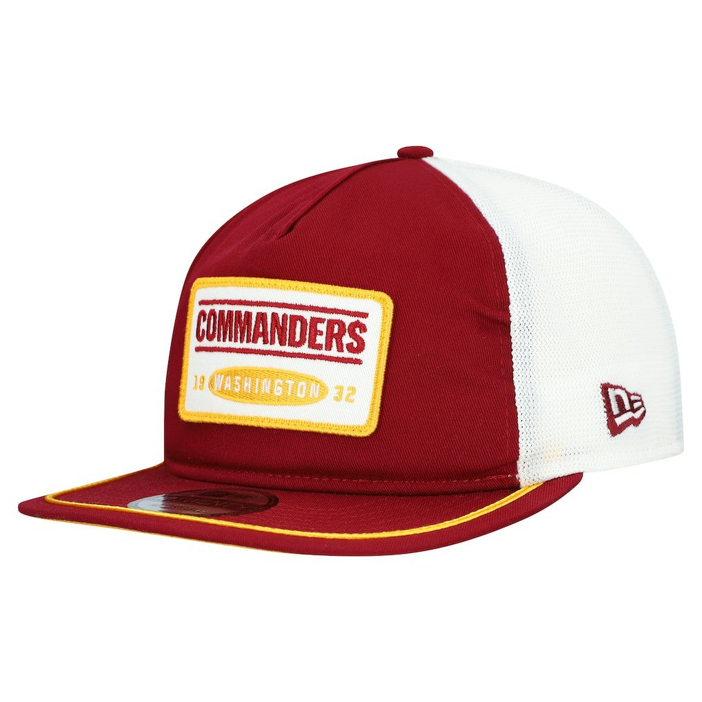 Washington Commanders New Era Patch 19TWENTY Adjustable Hat - Burgundy/White - NFL