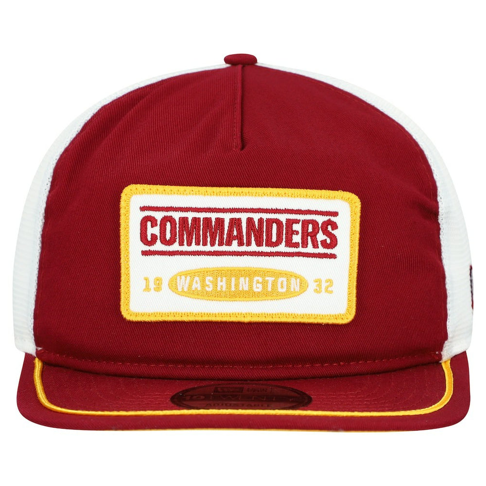 Washington Commanders New Era Patch 19TWENTY Adjustable Hat - Burgundy/White - NFL