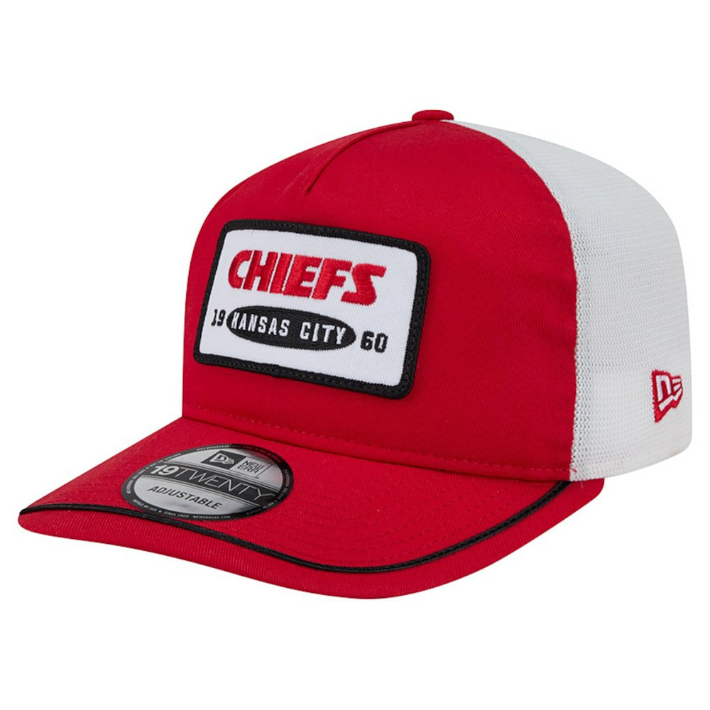 Kansas City Chiefs New Era Patch 19TWENTY Adjustable Hat - Red/White - NFL