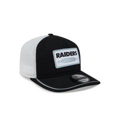 Las Vegas Raiders New Era Patch 19TWENTY Adjustable Hat - Black/White - NFL