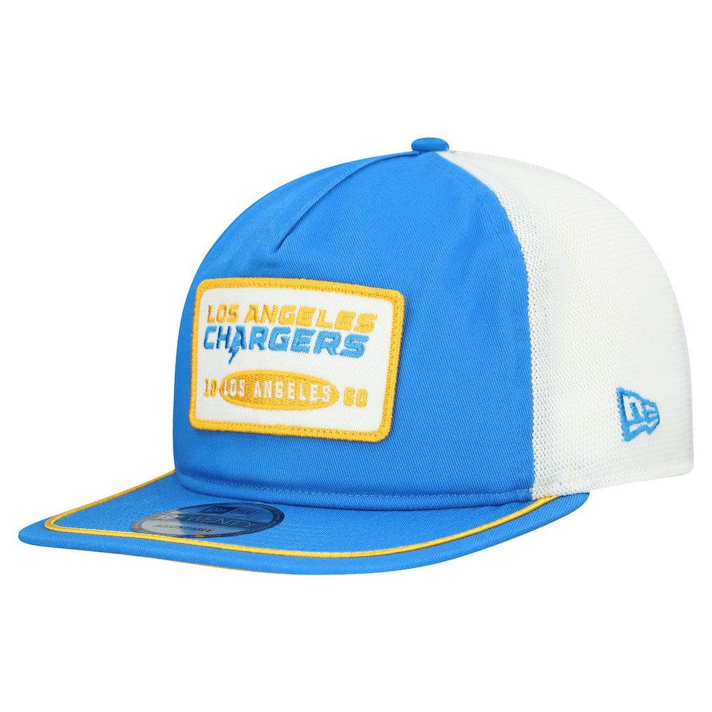 Los Angeles Chargers New Era Patch 19TWENTY Adjustable Hat - Powder Blue/White - NFL