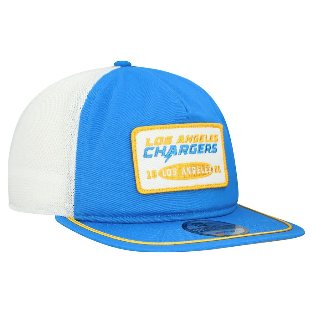 Los Angeles Chargers New Era Patch 19TWENTY Adjustable Hat - Powder Blue/White - NFL