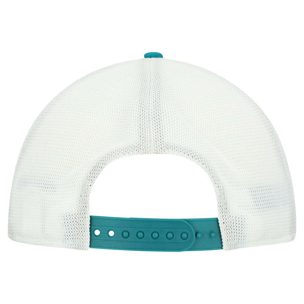 Miami Dolphins New Era Patch 19TWENTY Adjustable Hat - Aqua/White - NFL