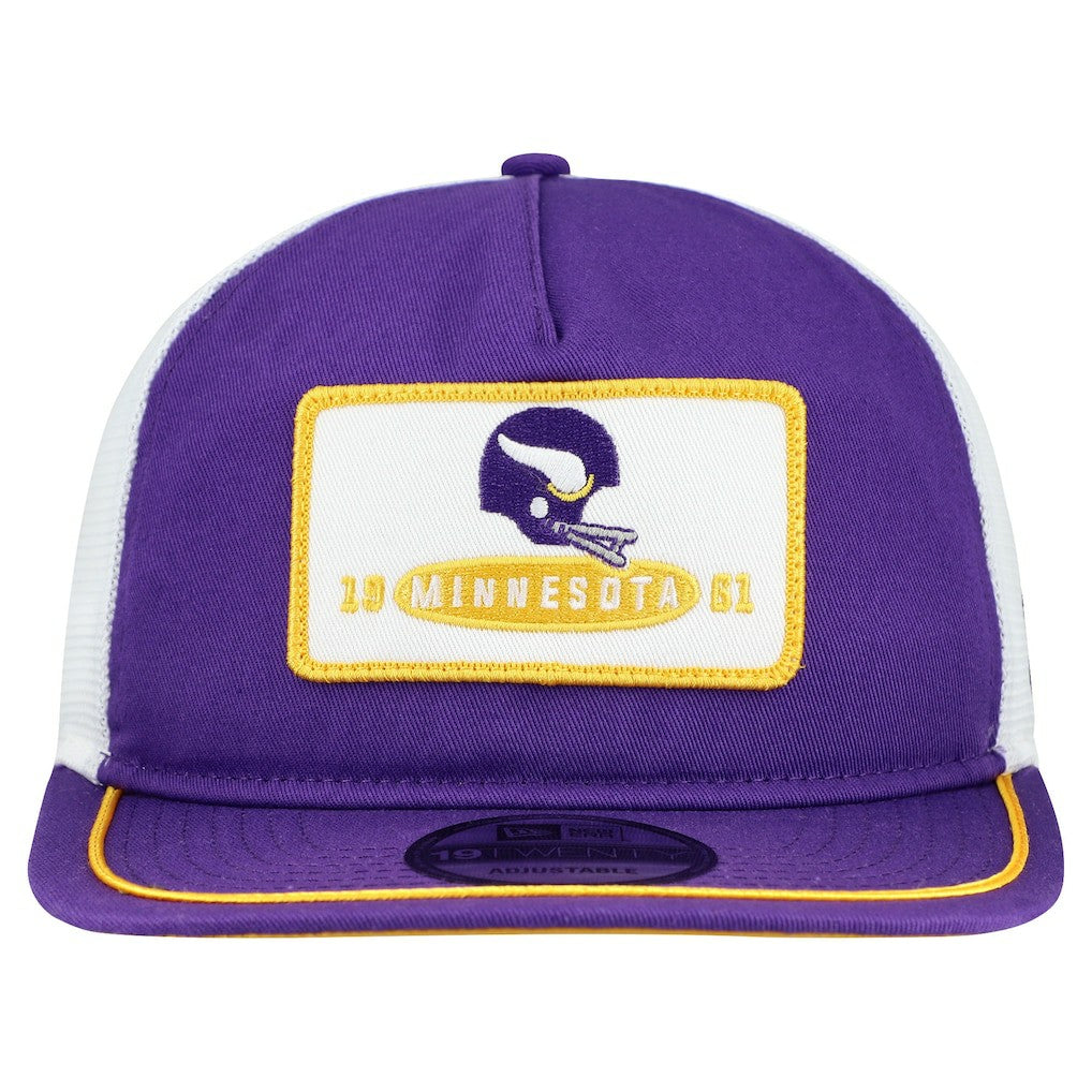 Minnesota Vikings New Era Patch 19TWENTY Adjustable Hat - Purple/White - NFL