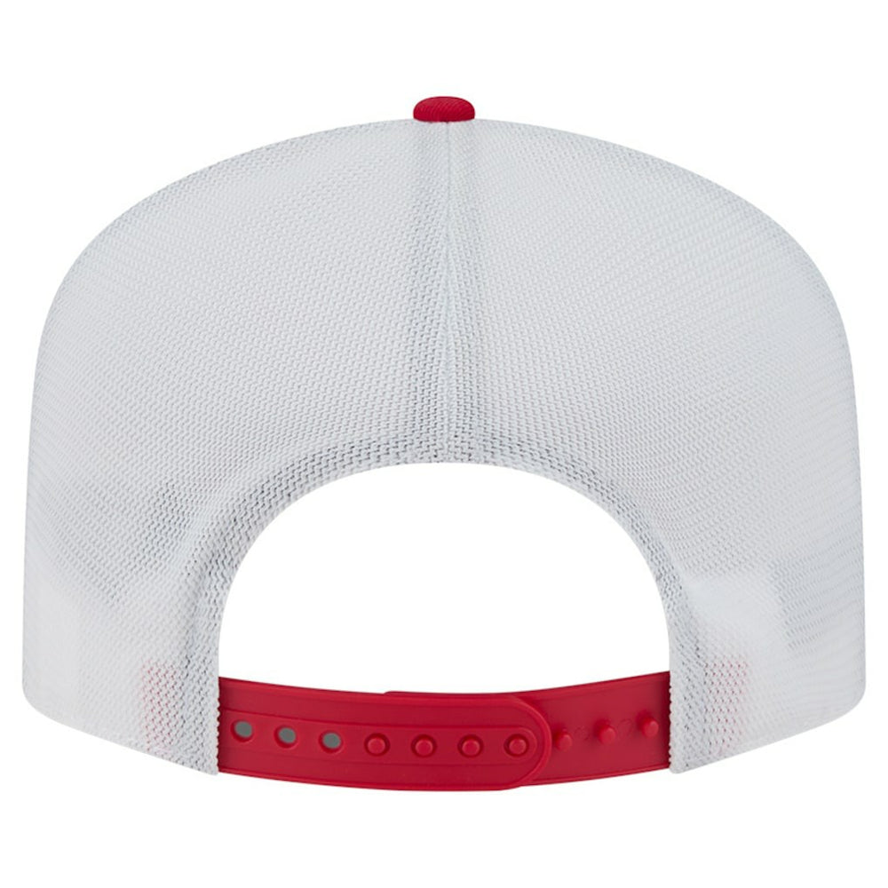 San Francisco 49ers New Era Patch 19TWENTY Adjustable Hat - Scarlet/White - NFL