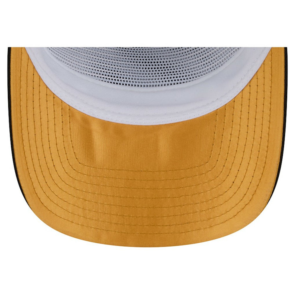 Pittsburgh Steelers New Era Patch 19TWENTY Adjustable Hat - Black/White - NFL