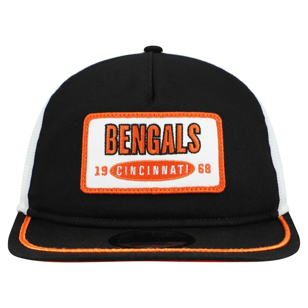 Cincinnati Bengals New Era Patch 19TWENTY Adjustable Hat - Black/White - NFL