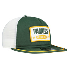 Green Bay Packers New Era Patch 19TWENTY Adjustable Hat - Green/White - NFL
