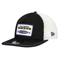 Baltimore Ravens New Era Patch 19TWENTY Adjustable Hat - Black/White - NFL