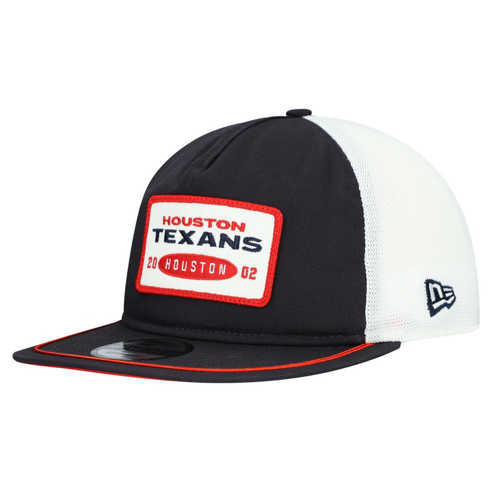 Houston Texans New Era Patch 19TWENTY Adjustable Hat - Navy/White - NFL