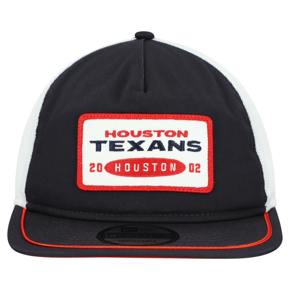 Houston Texans New Era Patch 19TWENTY Adjustable Hat - Navy/White - NFL